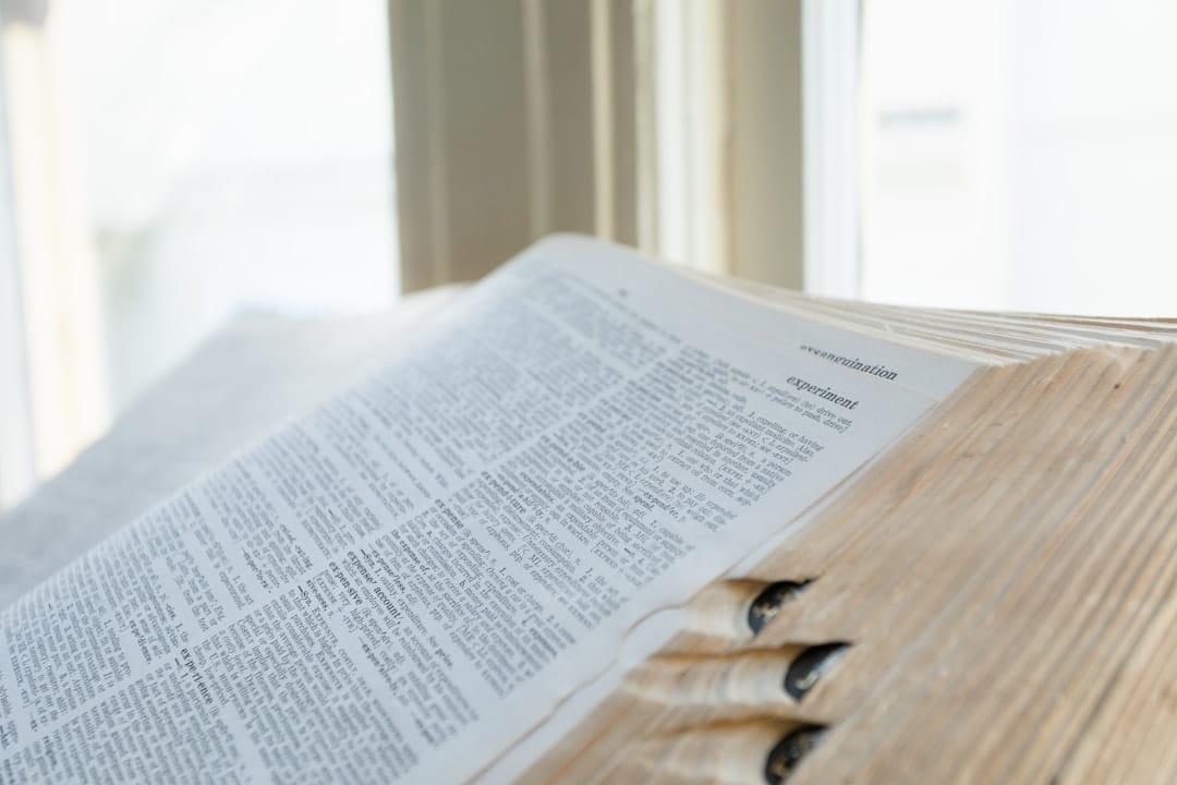 Dictionary book representing tax terminology